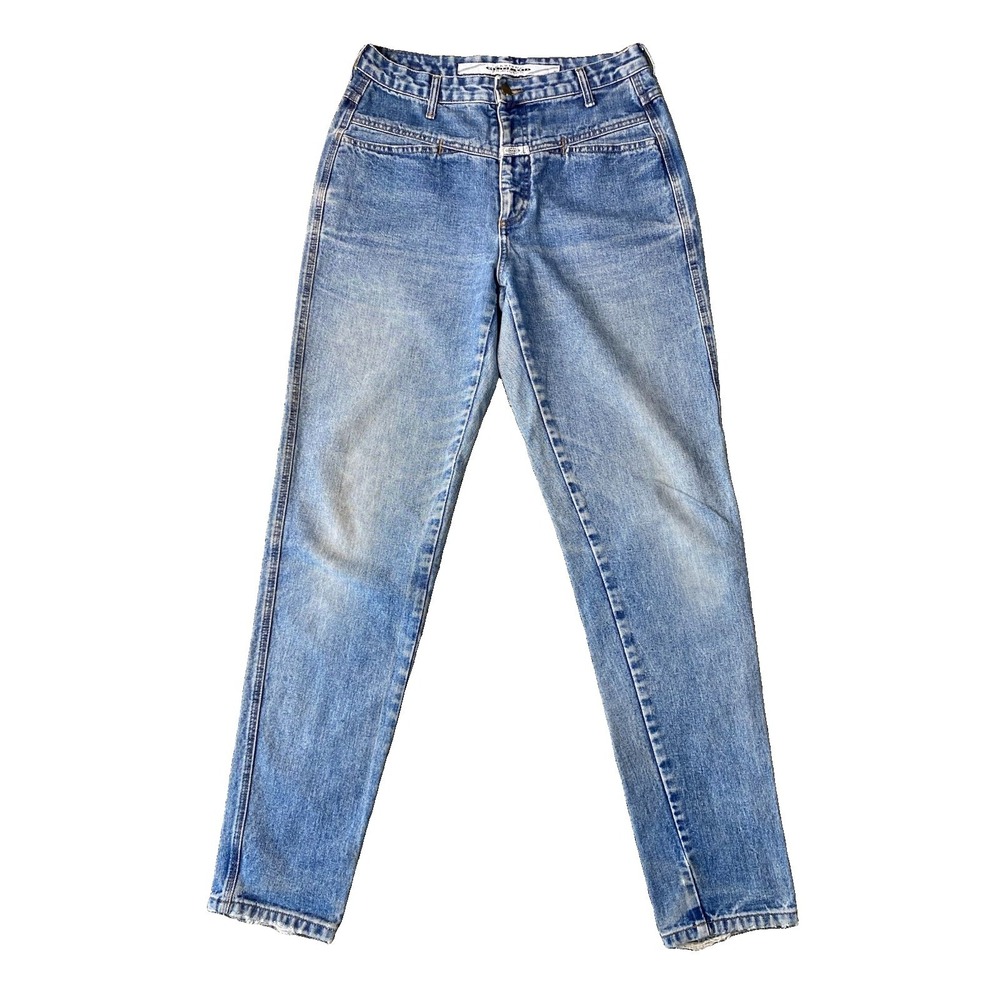 VTG Marithe Franciois Girbaud Women's Jeans 90's Leg Stone Washed 11/12 Blue